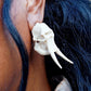 Ivory Crown; Elephant Skull Earrings