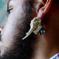 Ivory Crown; Elephant Skull Earrings