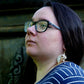 Guacamaya Crown: Macaw Skull Earring with Gold Chains